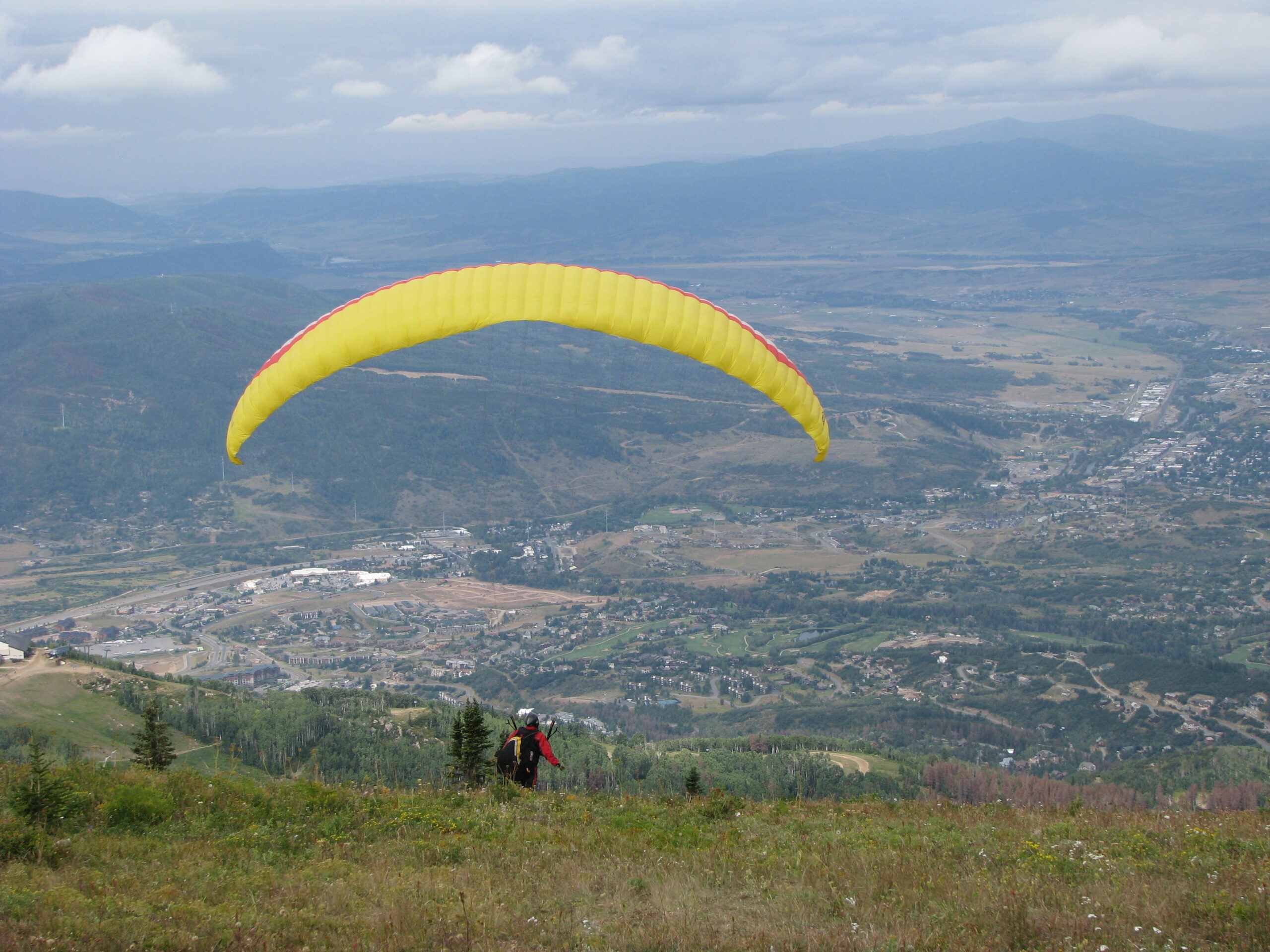 paragliding in Steamboat Springs Colorado